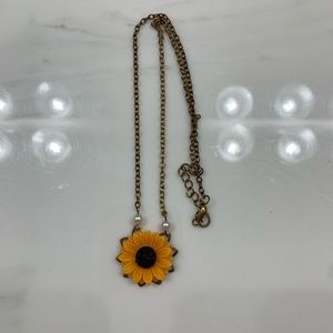 sunflower necklace!
